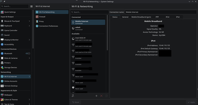 NetworkManager 5G FM350-GL
