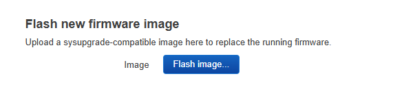 Flash new firmware image